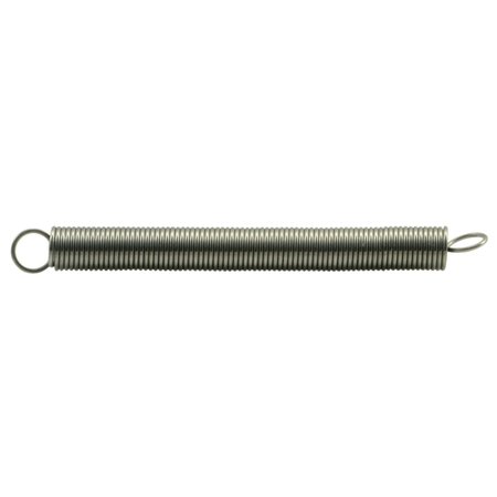 MIDWEST FASTENER 3/16" x .02" x 2" 18-8 Stainless Steel Extension Springs 3PK 38801